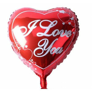 (1+1) I 1pcs I Love You 12" Mylar Balloon includes a complimentary personalized greeting card.