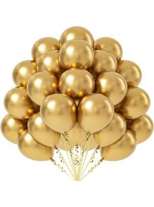 50pcs Gold Metallic Balloon Set