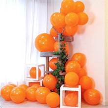 50pcs Orange Solid Color Balloon
