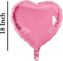18-Inch Red, Pink & Silver Love Heart Balloons