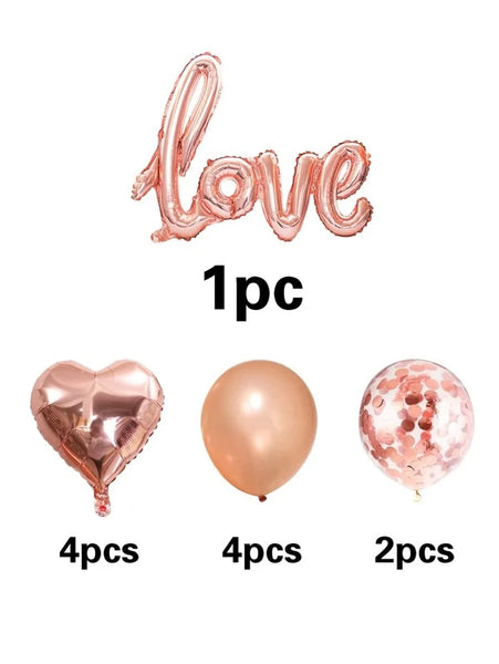 11pcs Sequin Decor Balloon Set