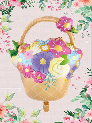 1pc Flower Basket Shaped Balloon