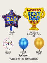 8pcs Father's Day Party Balloon