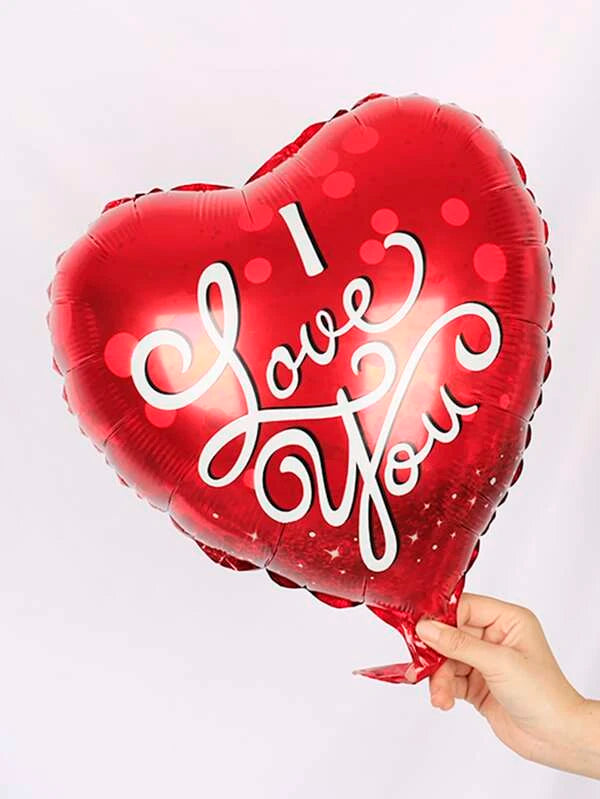 4pcs Heart & Letter Shaped Balloon Set