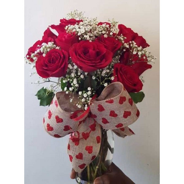 With Love Red Roses Bouquet