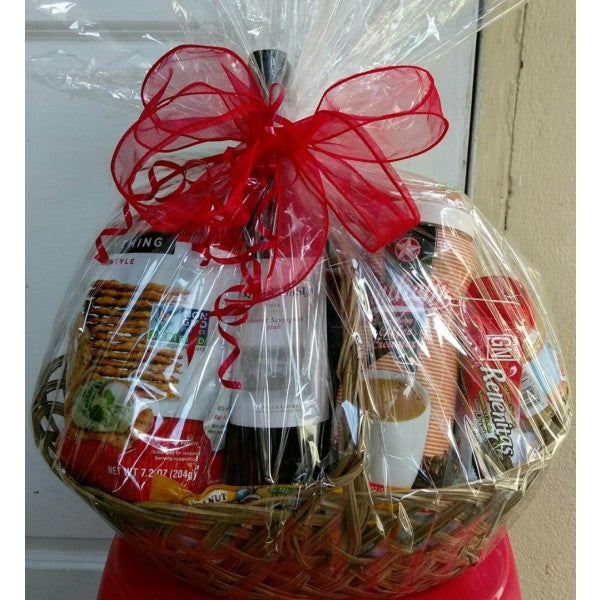 Gourmet Basket with Wine (L)