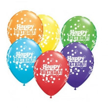 (1) 11" Printed Latex Balloons, Happy Birthday