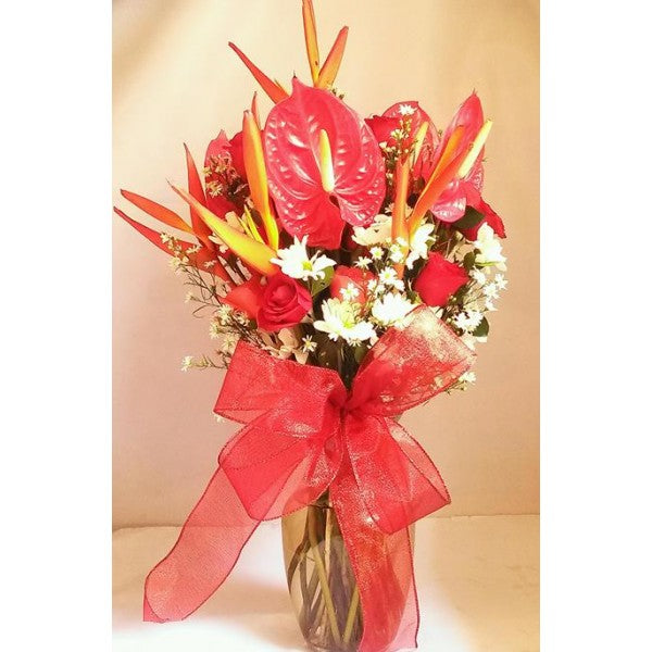 anthurium red bird Bird of Paradise, Anthurium, Red Roses... – Dine-Asty Fleurs