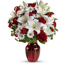 Red Roses, White Lily